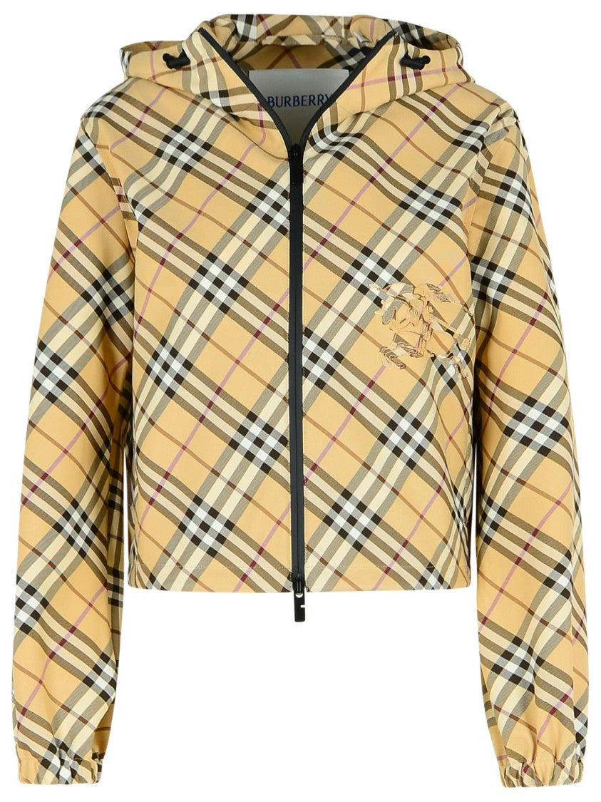 Burberry 'Check' Beige Polyamide Down Jacket