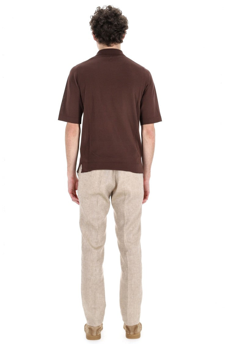 Ballantyne Fine Cotton Open Collar Polo