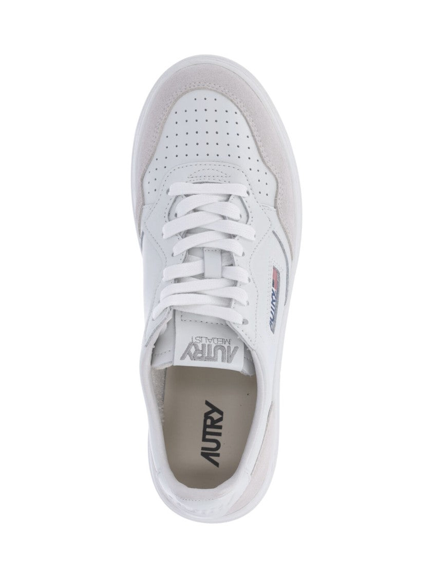 Autry Low-Top Sneakers With Rounded Toe And Multicolor Logo