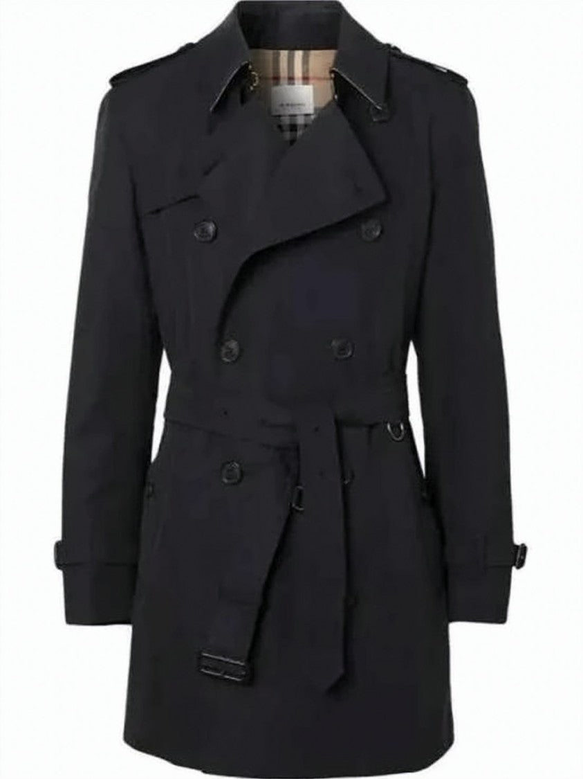 Burberry Double-Breasted Trench Coat With Belted Waist