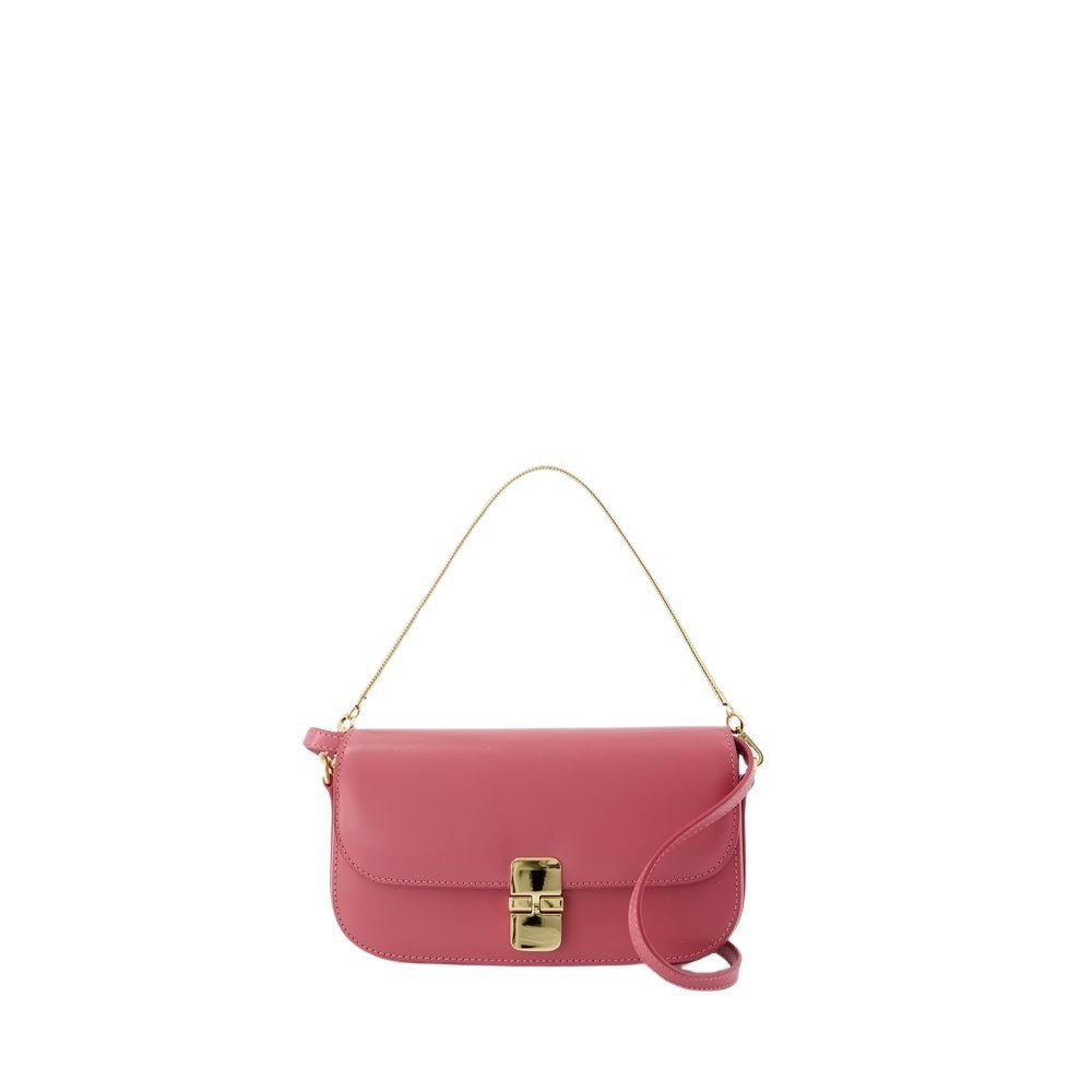 A.P.C. Grace Chaine Crossbody - Leather - Pink