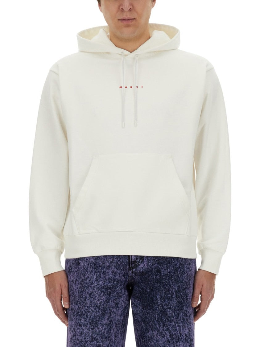 Marni Regular Fit Cotton Knit Sweatshirt