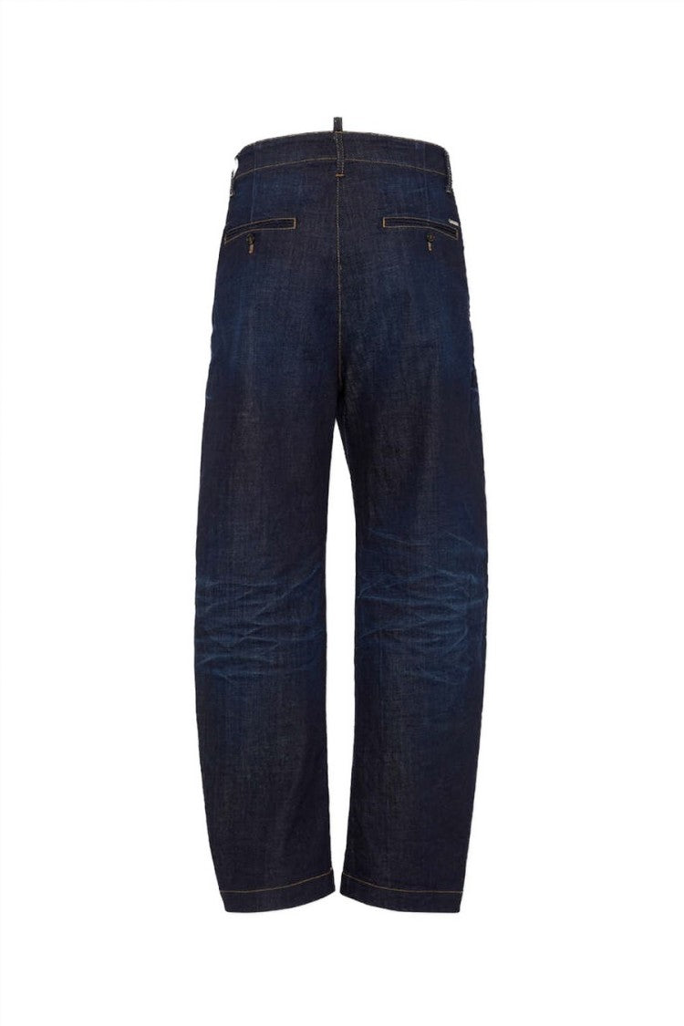 Dsquared2 Contemporary Relaxed-Fit Soft Texture Denim Trousers