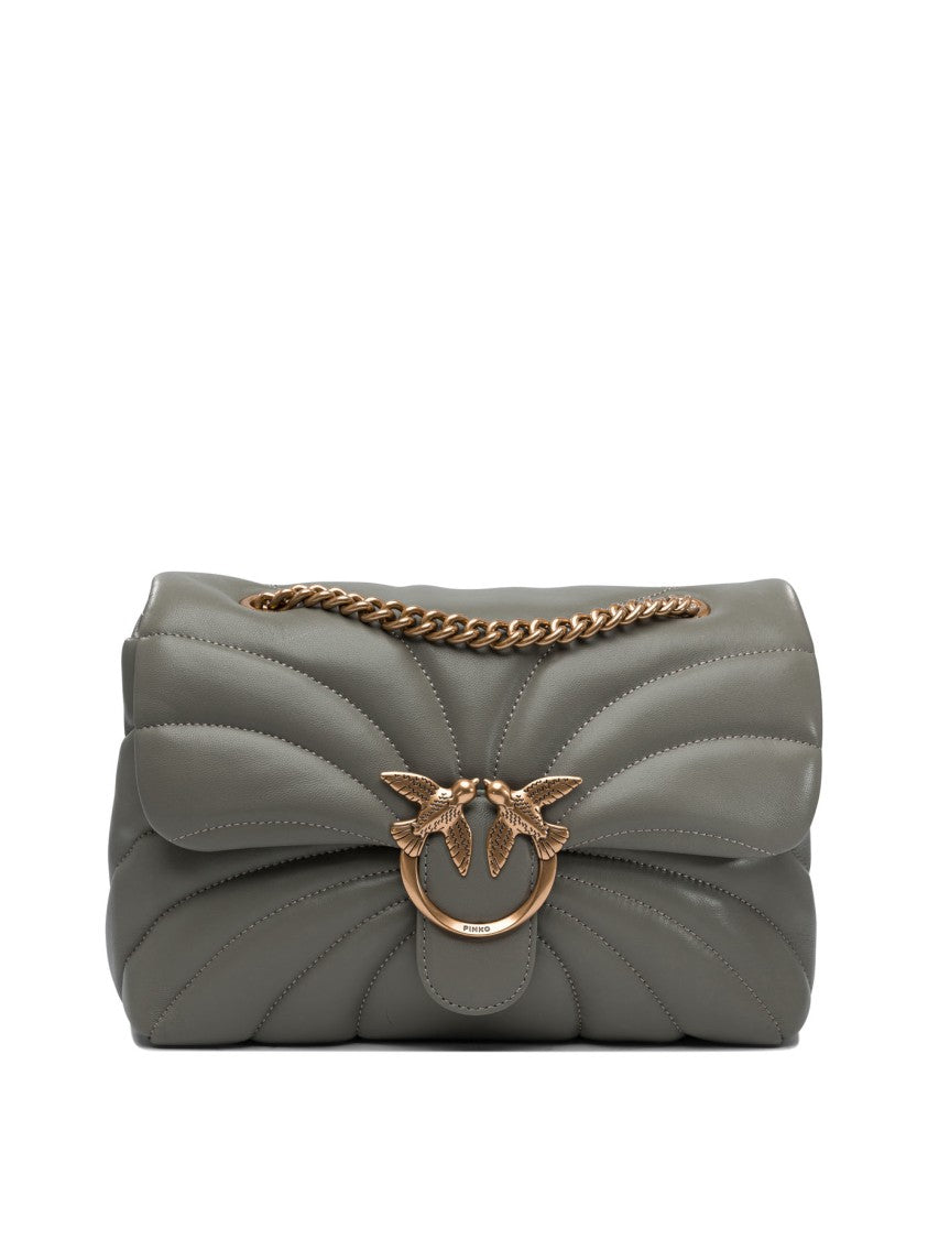 Pinko Love Bag Puff Quilted Butterfly Shoulder Bag