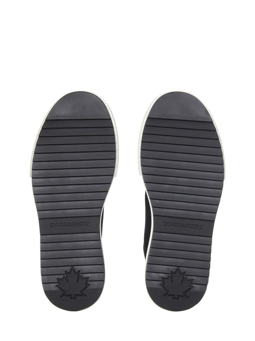 Dsquared2 Black Cotton Blend Sneakers