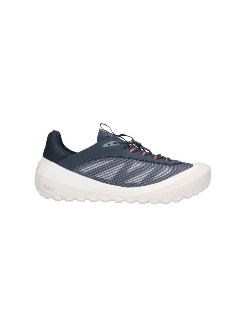 Moncler Blue Trailgrip Lp Mesh Fabric Sneakers