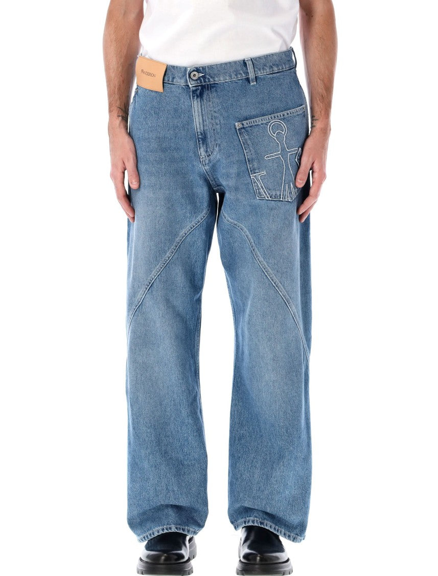 J. W. Anderson Cotton Twisted Workwear Denim Pants