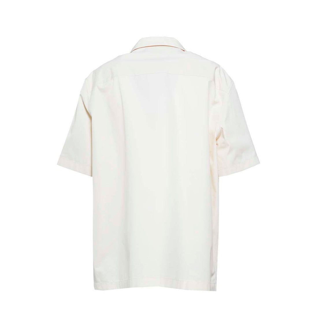 Jil Sander Ecru Cotton Short Sleeve Shirt