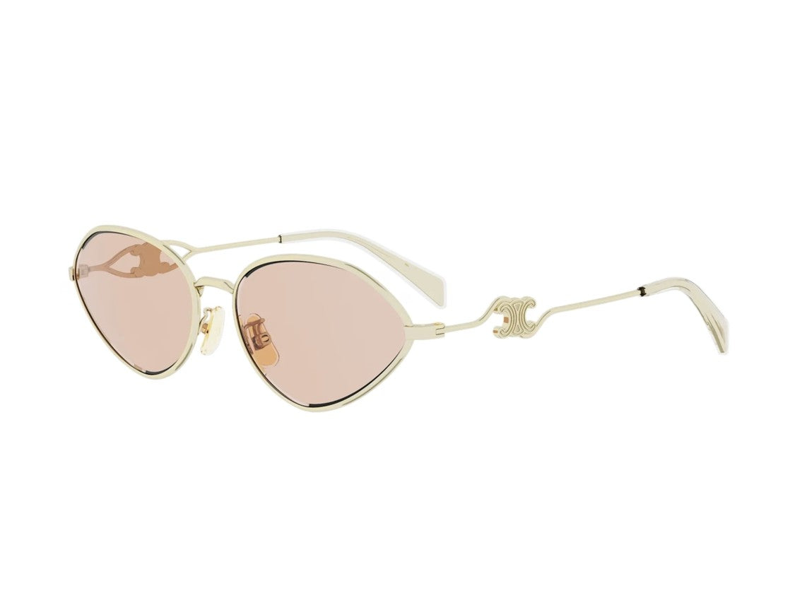 Celine Gold Cl40354u Triangular Sunglasses