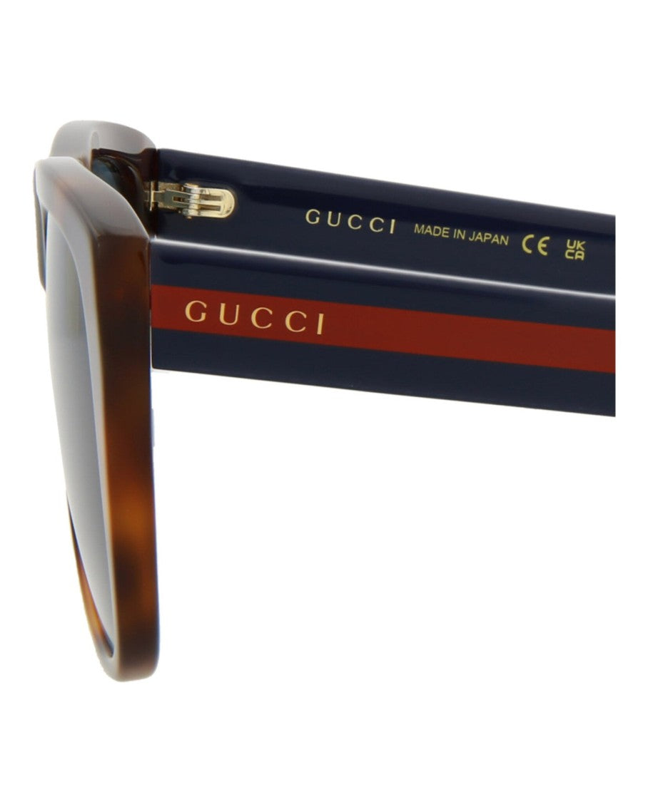 Gucci Square/Rectangle-Frame Acetate Sunglasses