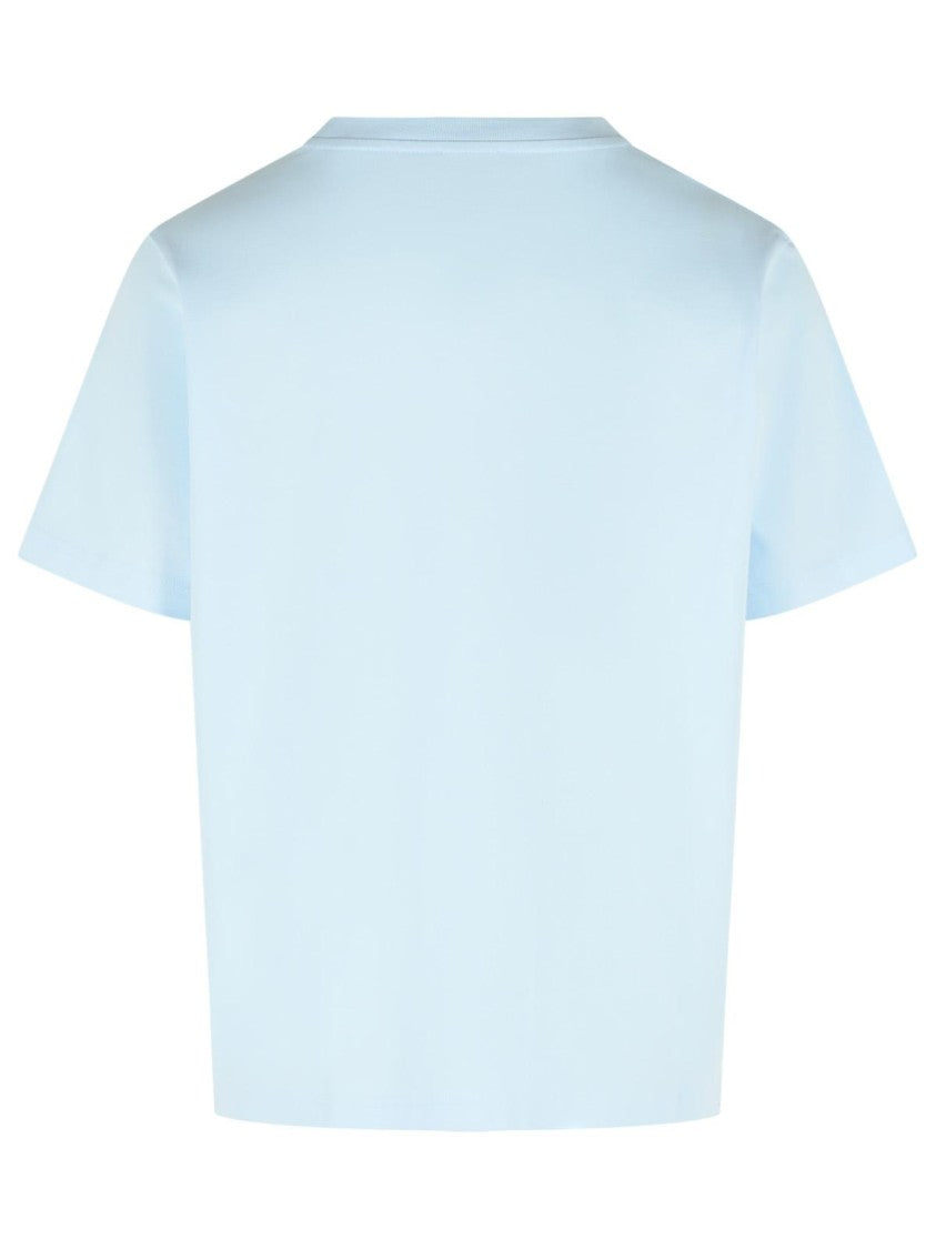Casablanca Airbrush Smiley' Light Blue Cotton T-Shirt