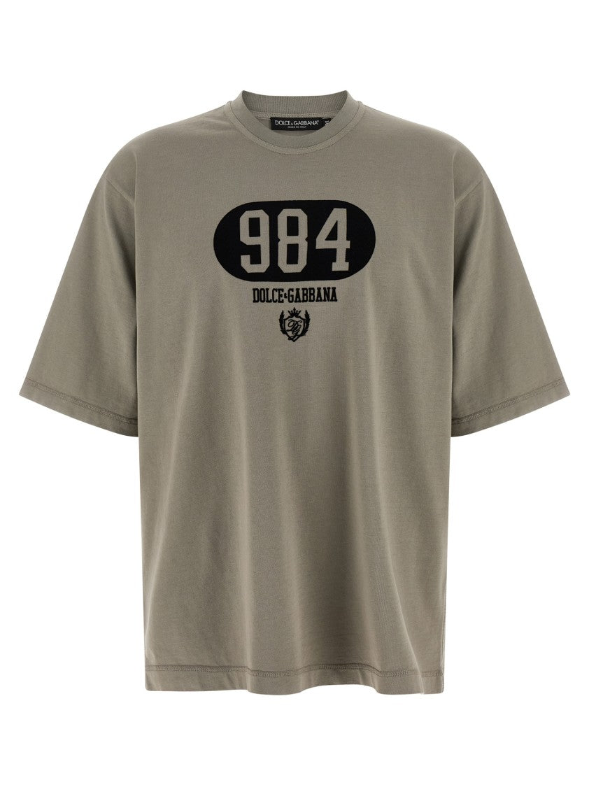 Dolce & Gabbana Flocked Print T-Shirt