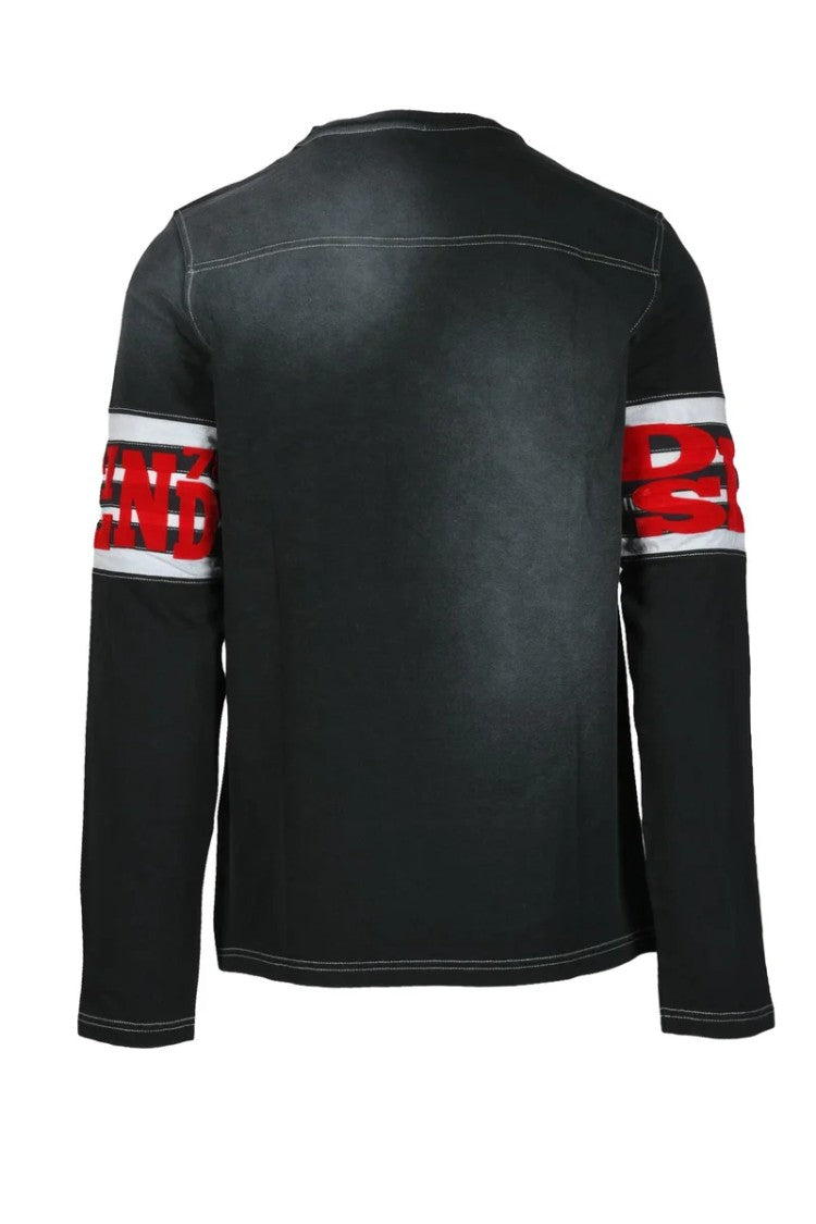 Diesel Long-Sleeve T-Shirt With Bold Graphic Print