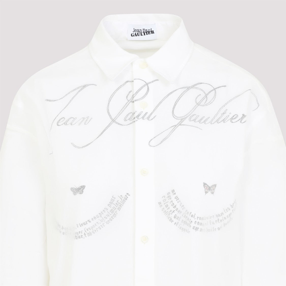 Jean Paul Gaultier Classic Button-Up Shirt With Artistic Embroidery