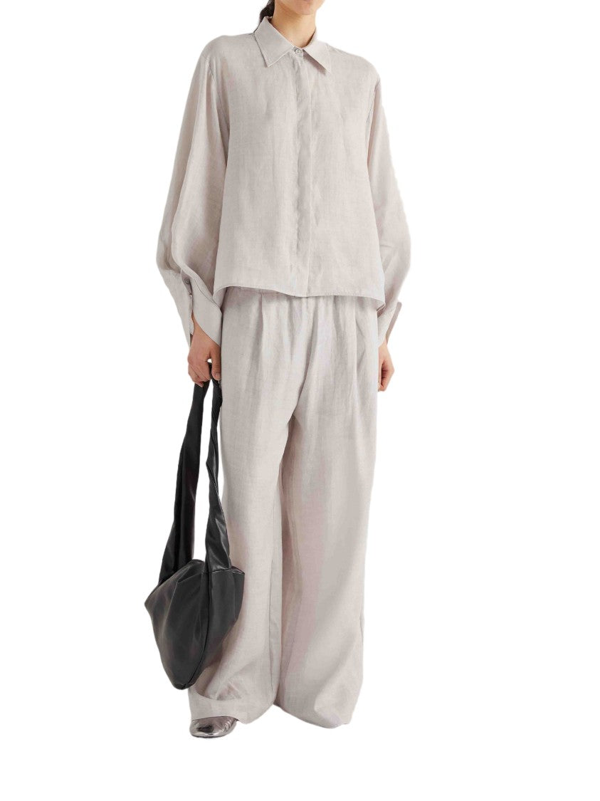 Meimeij Loose-Fitting Textured Fabric Shirt