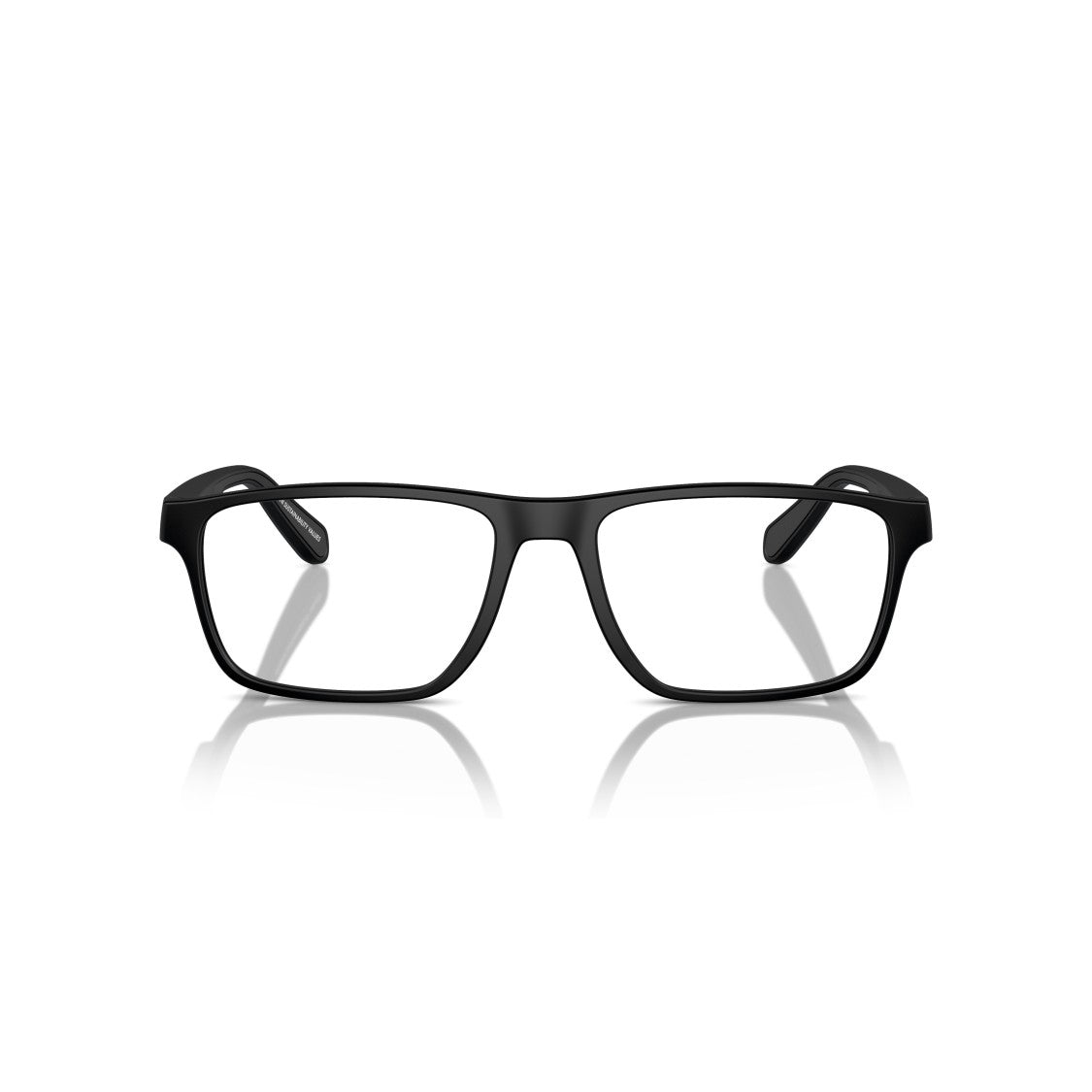 Emporio Armani 0Ea3233 Rectangular Matte Black Eyeglasses With Minimalist Design