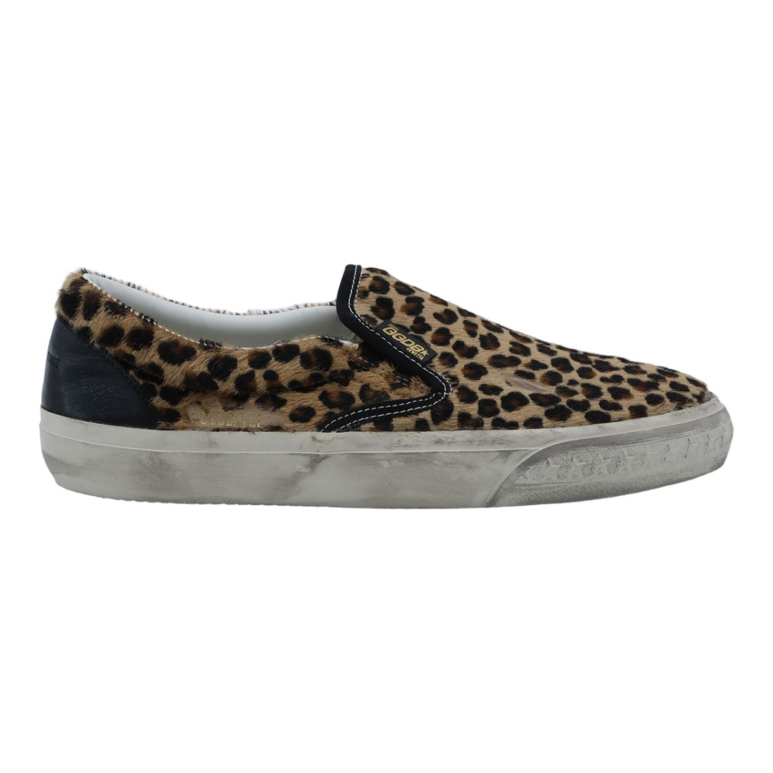 Golden Goose Slip-On Sneakers With Bold Leopard Print