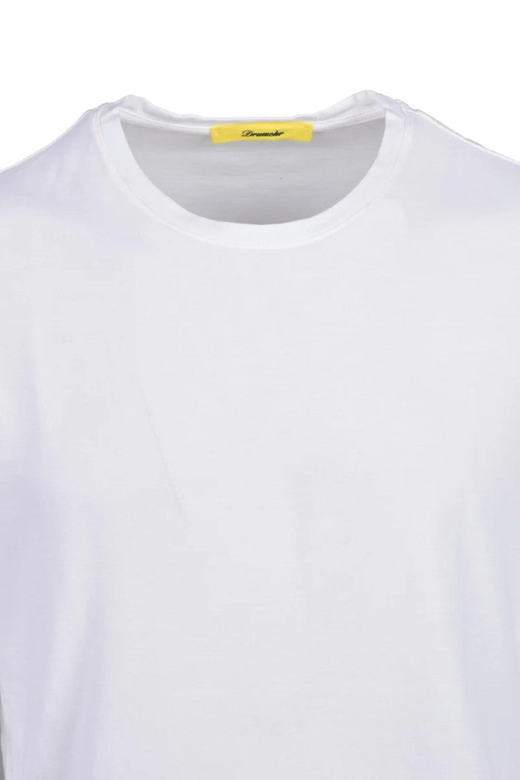 Drumohr White Cotton Men T-Shirt