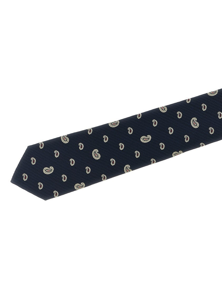 Brioni Micro Paisley Jacquard Tie