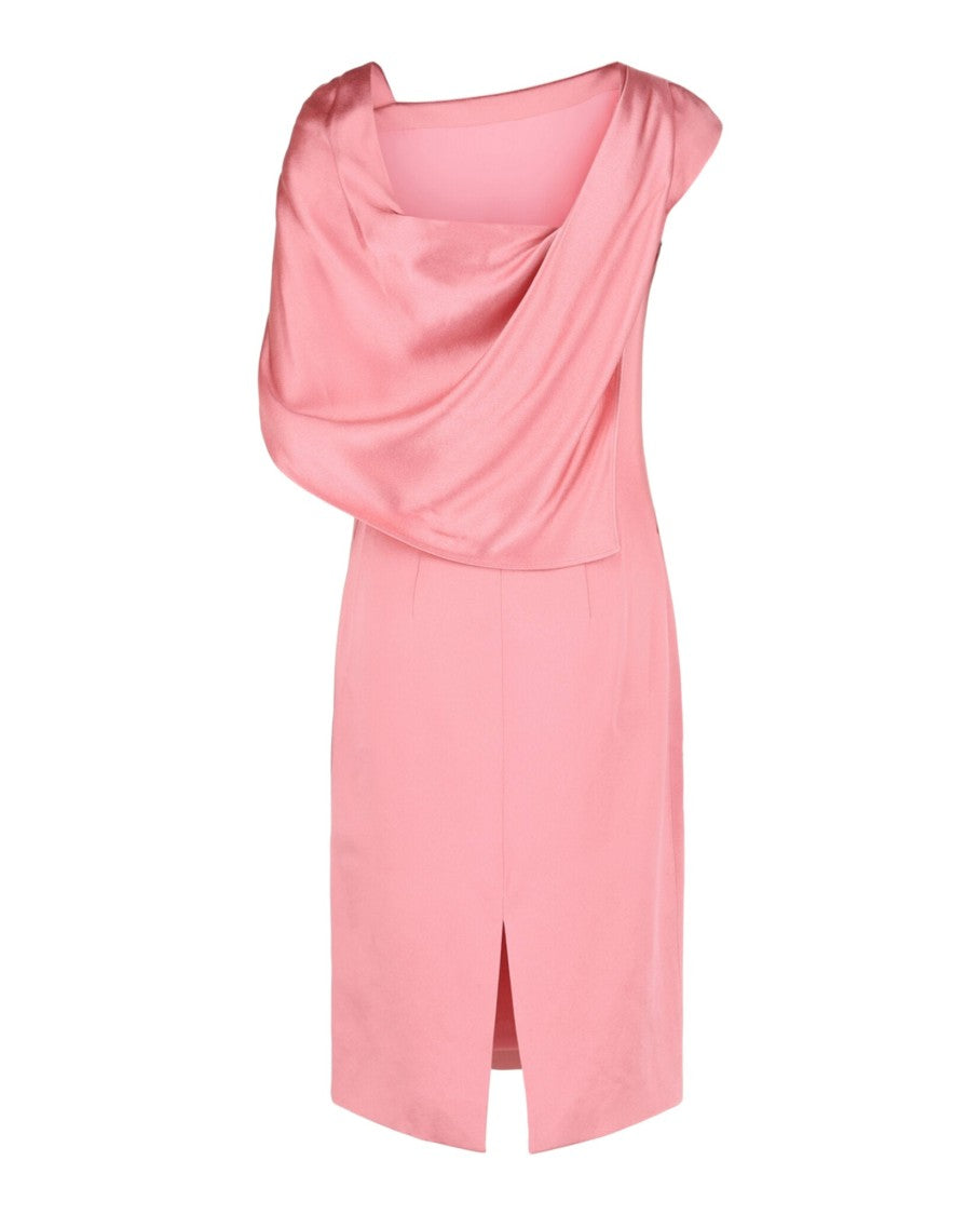 Givenchy Asymmetric Draped Midi Dress