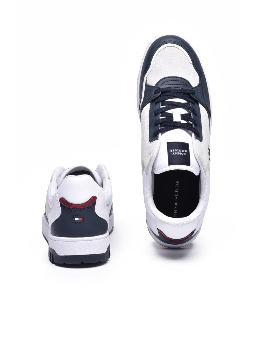 Tommy Hilfiger Blue Leather Suede Sneakers
