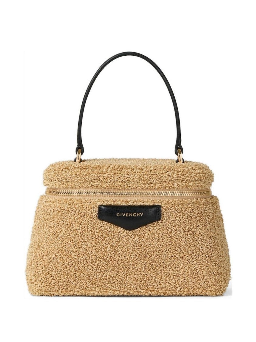 Givenchy Structured Handbag With Textured Teddy Fabric