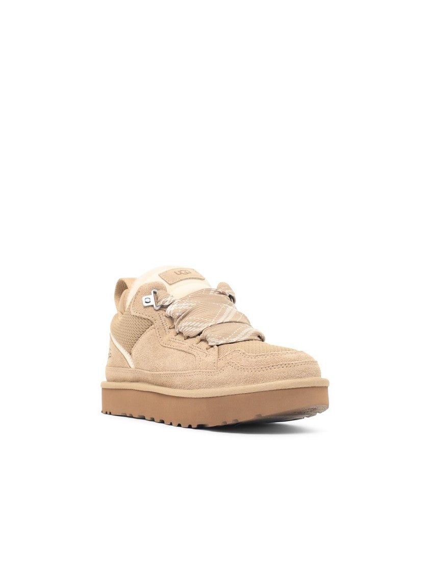 Ugg Sand Lowmel Suede Fabric Sneakers