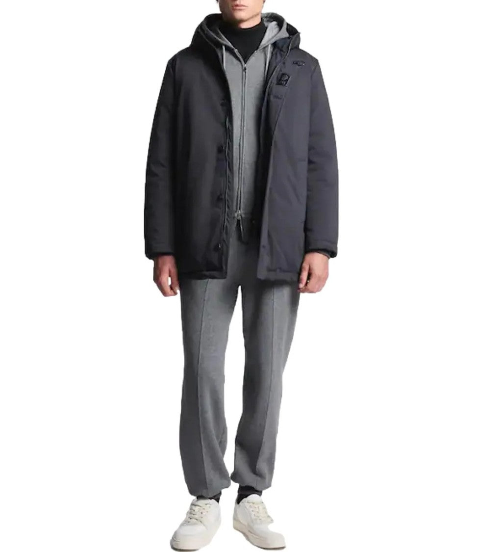 Fay Padded Caban With Hood And Structured Silhouette