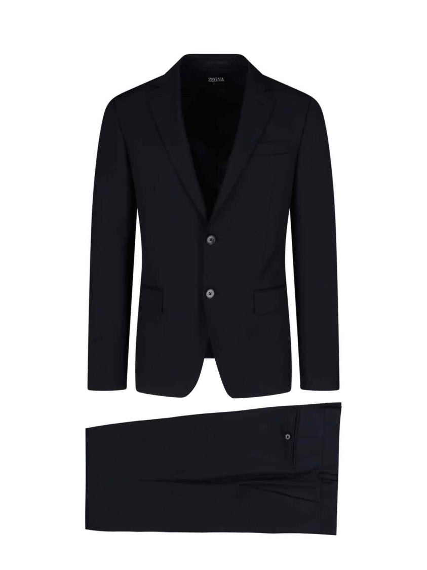Zegna Wool & Mohair Suit – Navy Blue