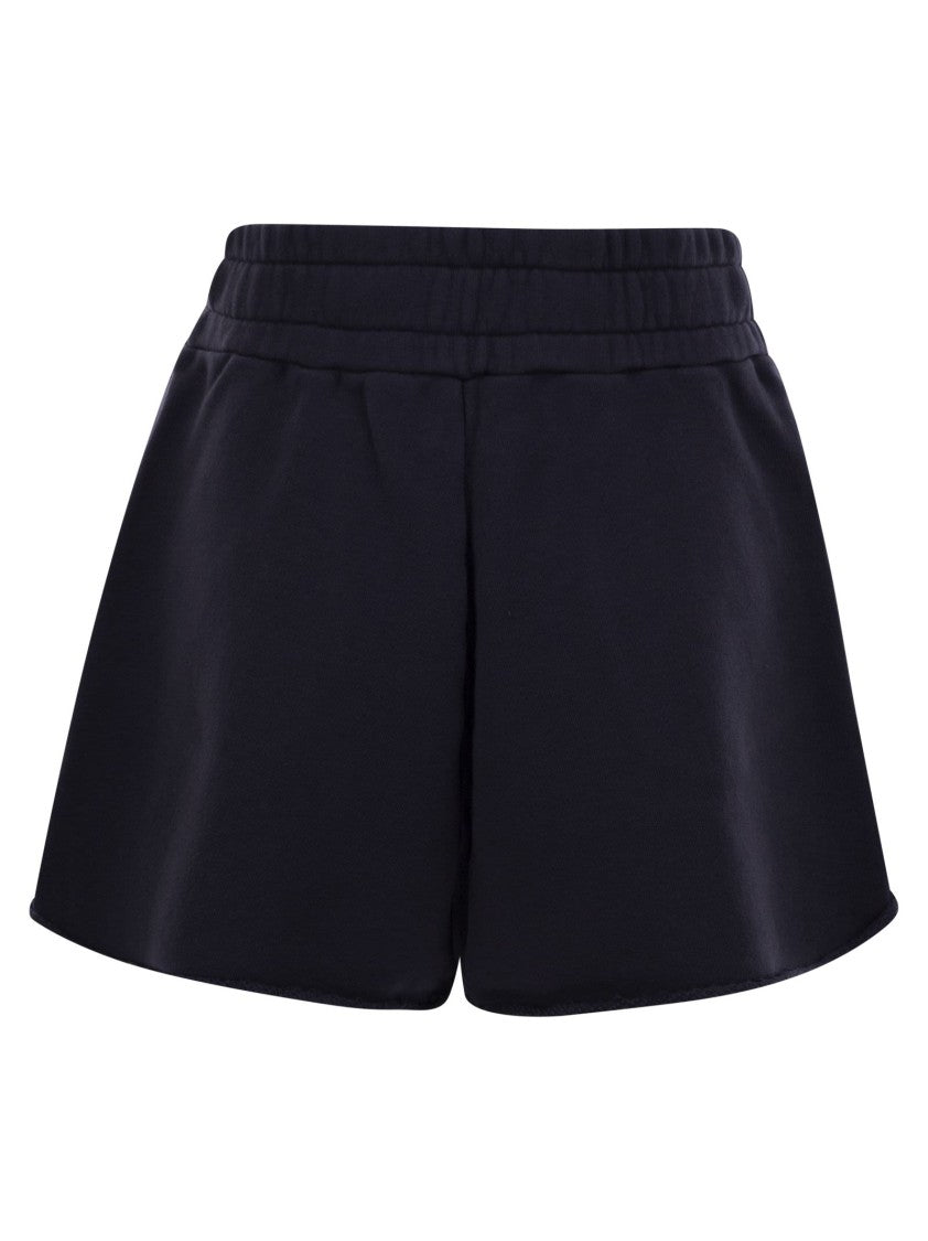 Autry Short Trousers In Compact Cotton Jersey