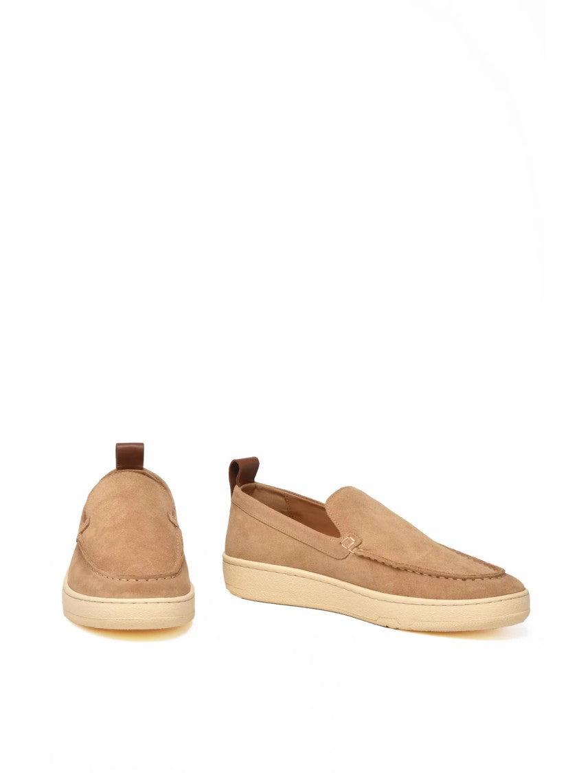 Lanvin Beige Suede Slipper Loafers