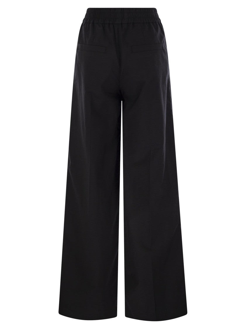 Brunello Cucinelli Loose Fit Cotton Trousers