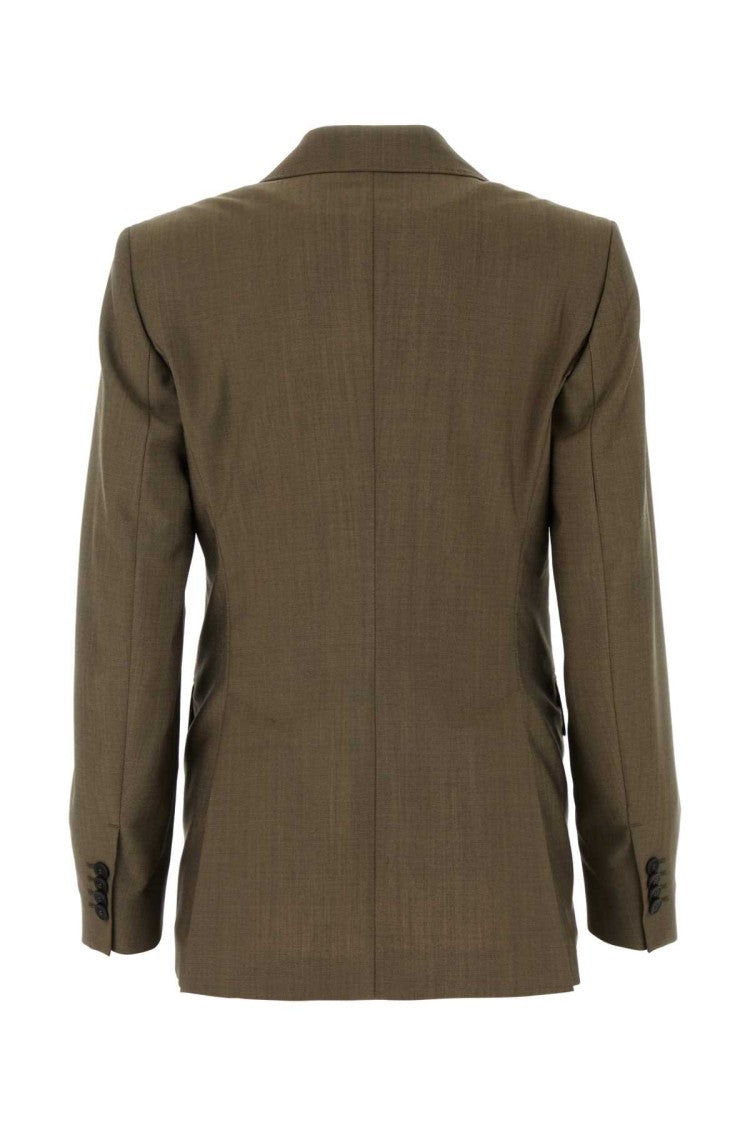 Max Mara Mud Wool Blend Apice Blazer