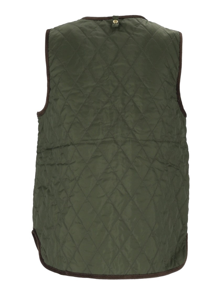 Barbour Reversible Ttn Tartan Plaid Diamond Quilted Vest