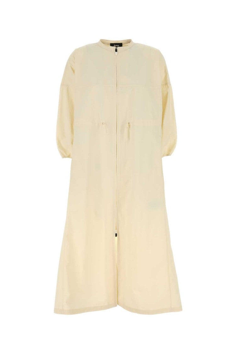 Herno Cream Nylon Laminar Dress