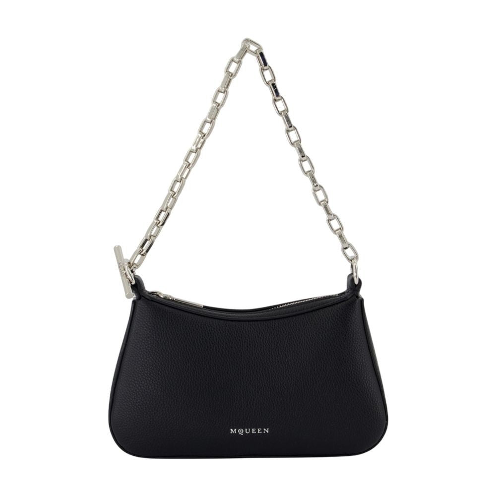 Alexander Mcqueen T Bar Mini Handbag - Leather - Black