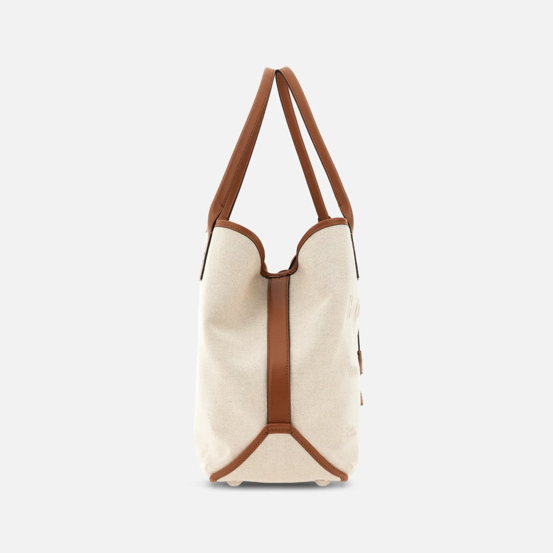 Hogan Spacious Chari Shopping Bag In Address Media Tessuto