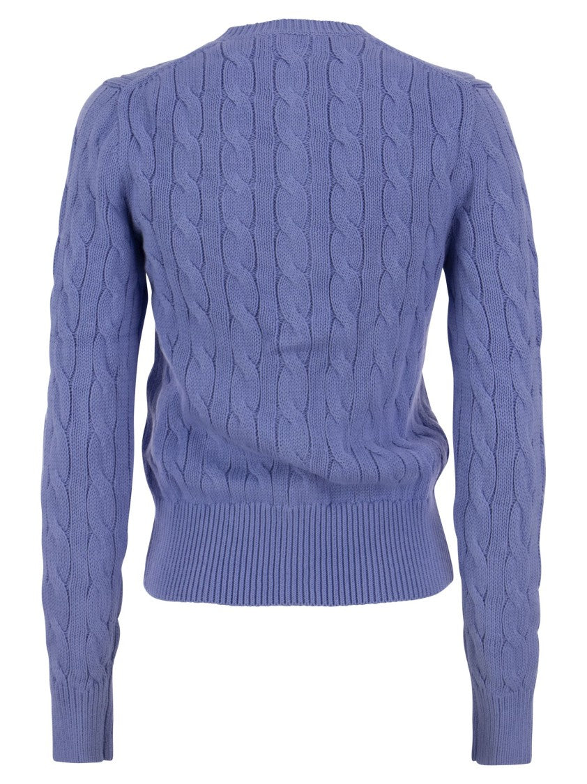 Polo Ralph Lauren Plaited Cardigan With Long Sleeves