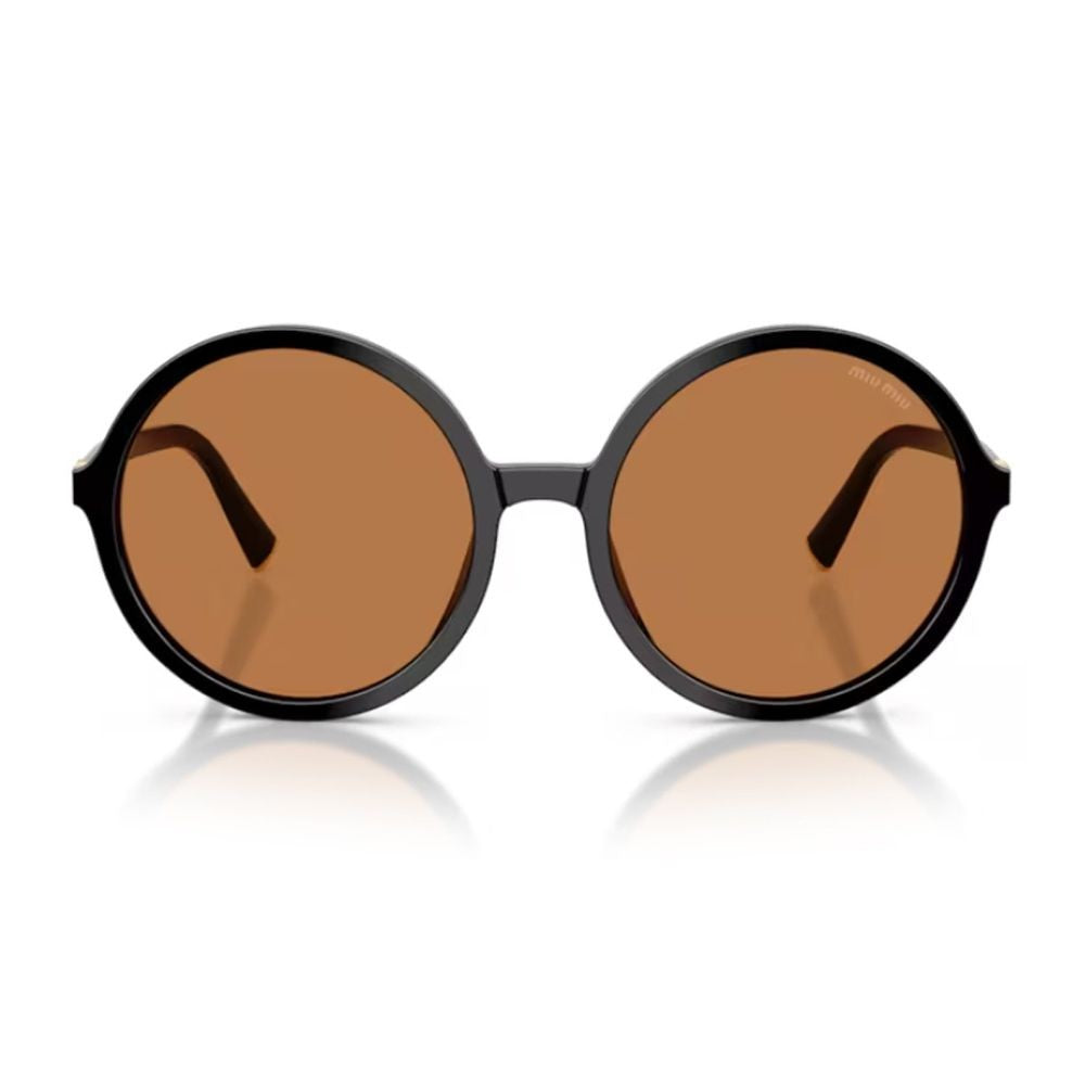 Miu Miu 0Mu B02s Miu Regard Vintage-Inspired Oversized Round Sunglasses