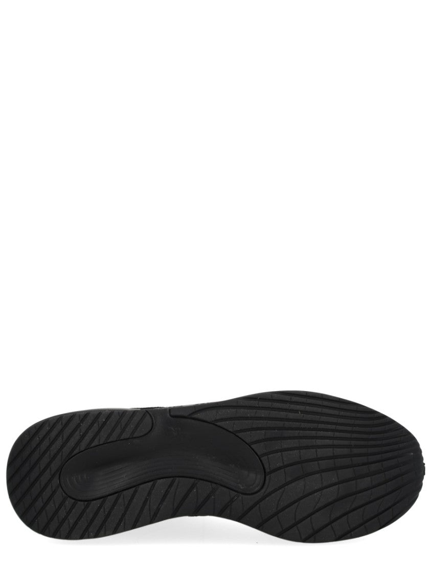 Premiata Calf Leather And Goat Leather Black Sneakers With Modern Design