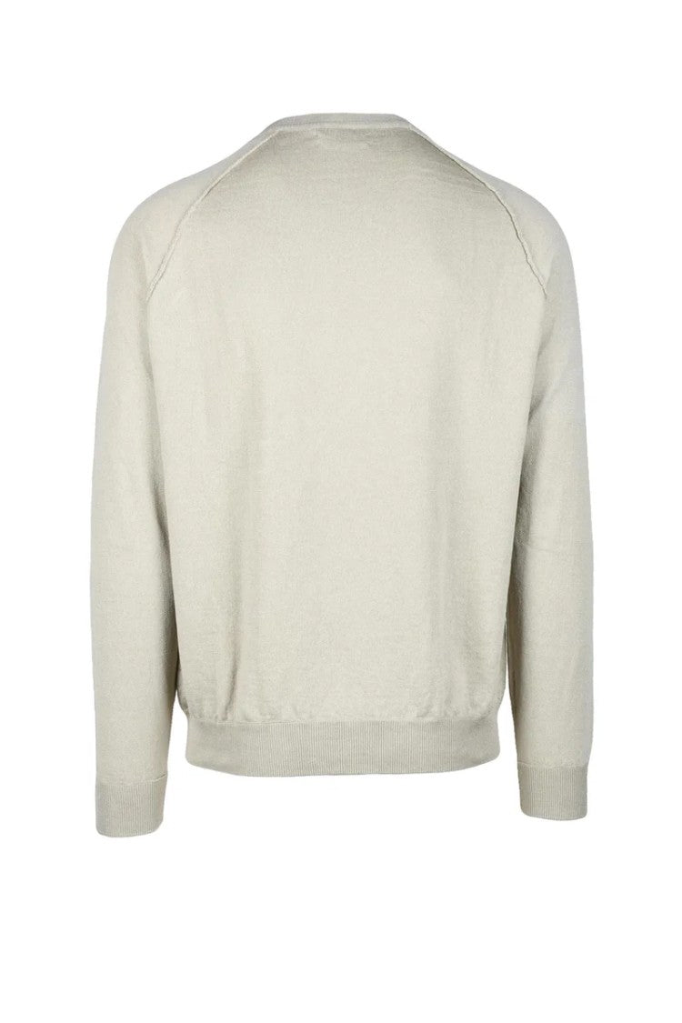 Original Vintage Style Beige Linen Cotton Sweater