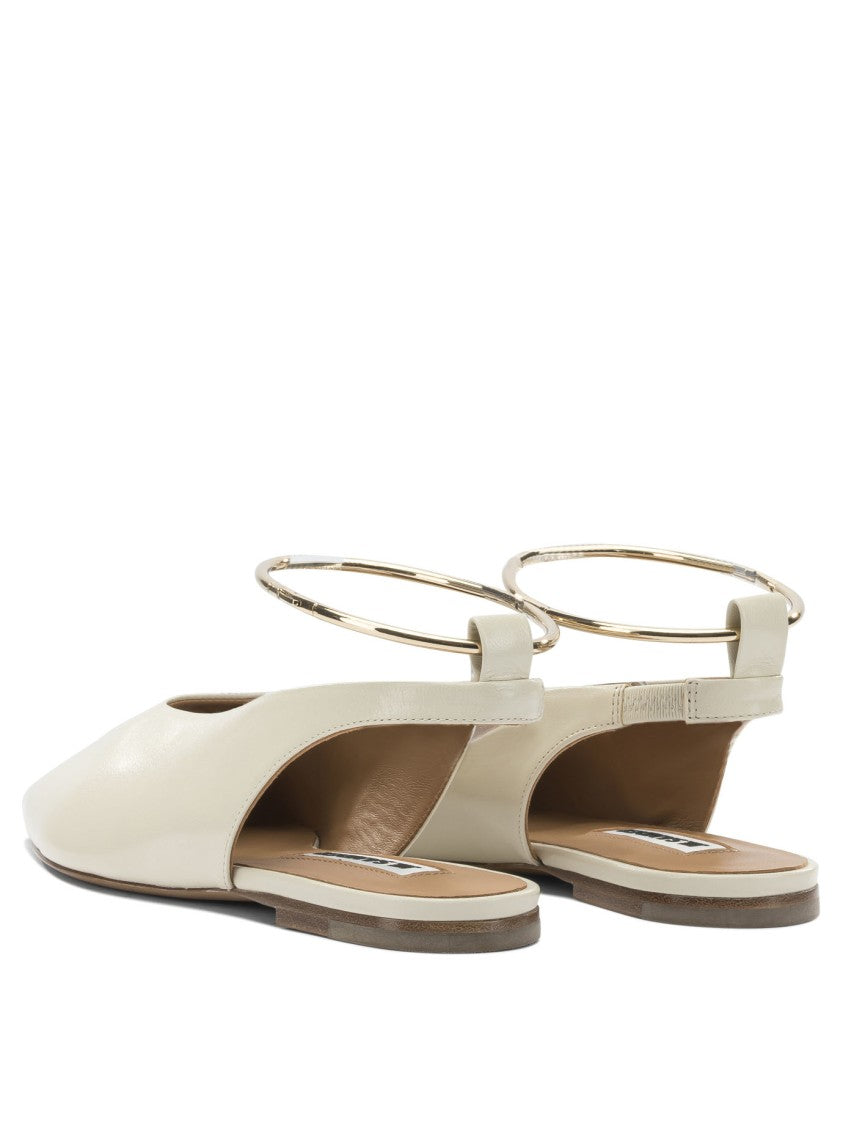 Jil Sander Ballet Slingbacks With Tapered Toe