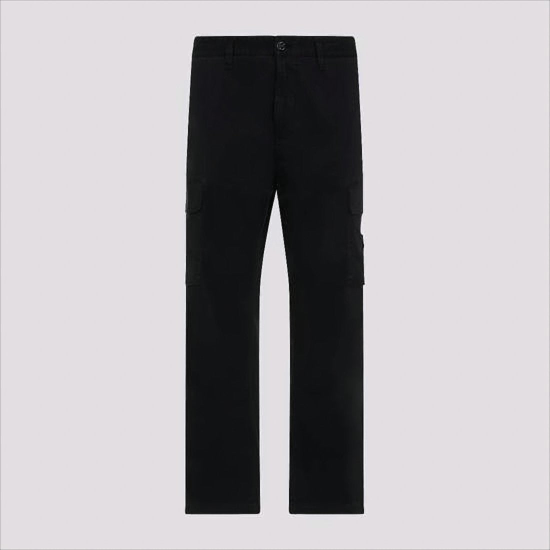 Stone Island Straight-Leg Cargo Pants With Compass Logo Patch