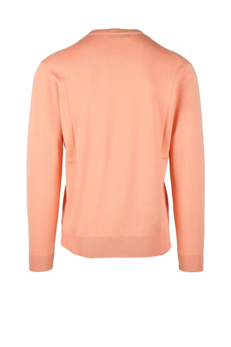 Filippo De Laurentiis Pink Crewneck Cotton Sweater
