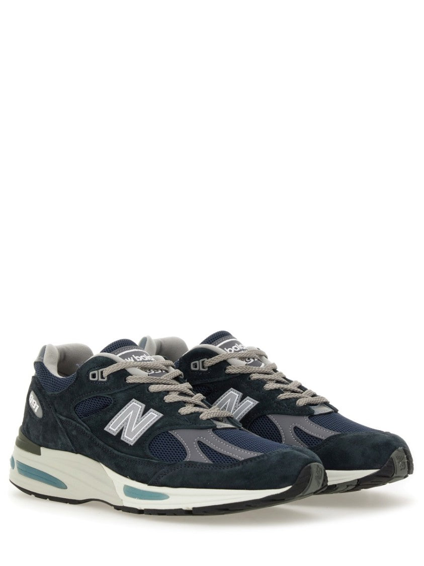 New Balance Leather And Suede Sneakers With Cushioned Sole