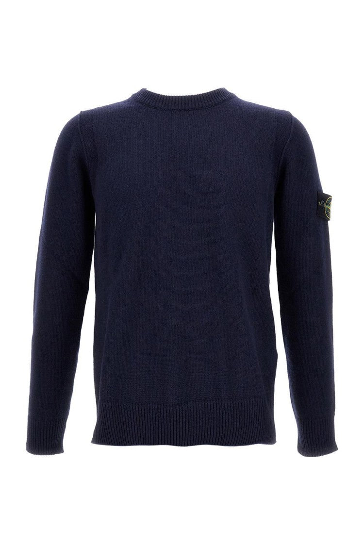 Stone Island Crewneck Knit With Ribbed Details