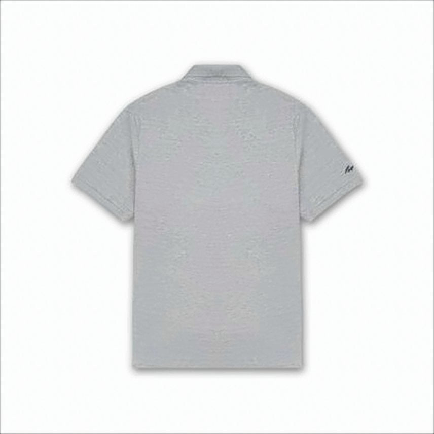 Polo Ralph Lauren Heathered Grey Polo Shirt With Iconic Logo