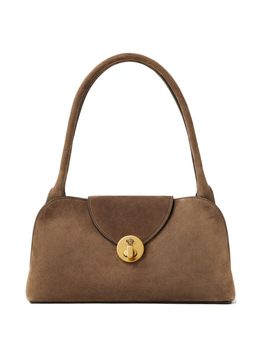 Versace Vivian Small Suede Medusa Handbag