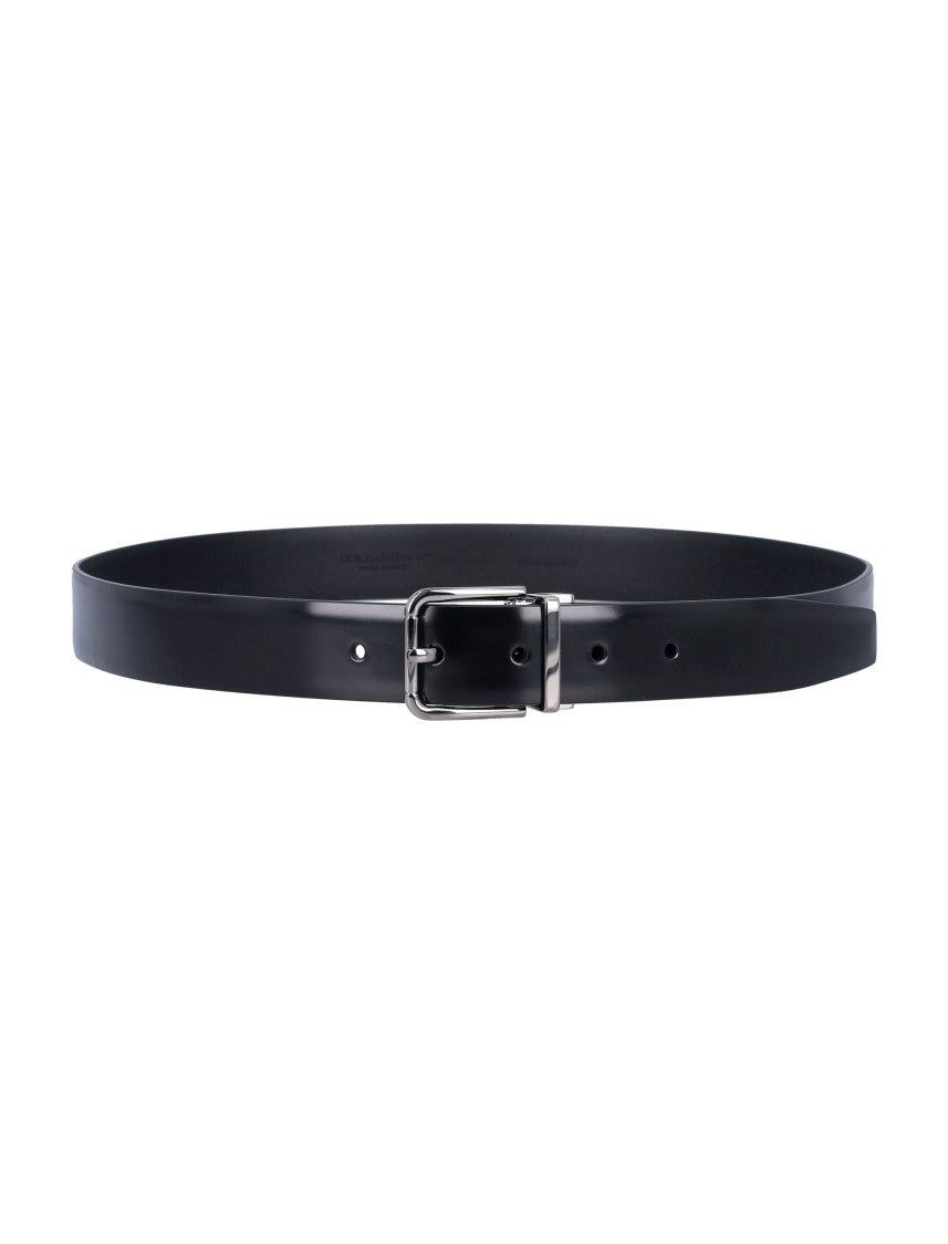 Dolce & Gabbana Minimal Black Formal Belt