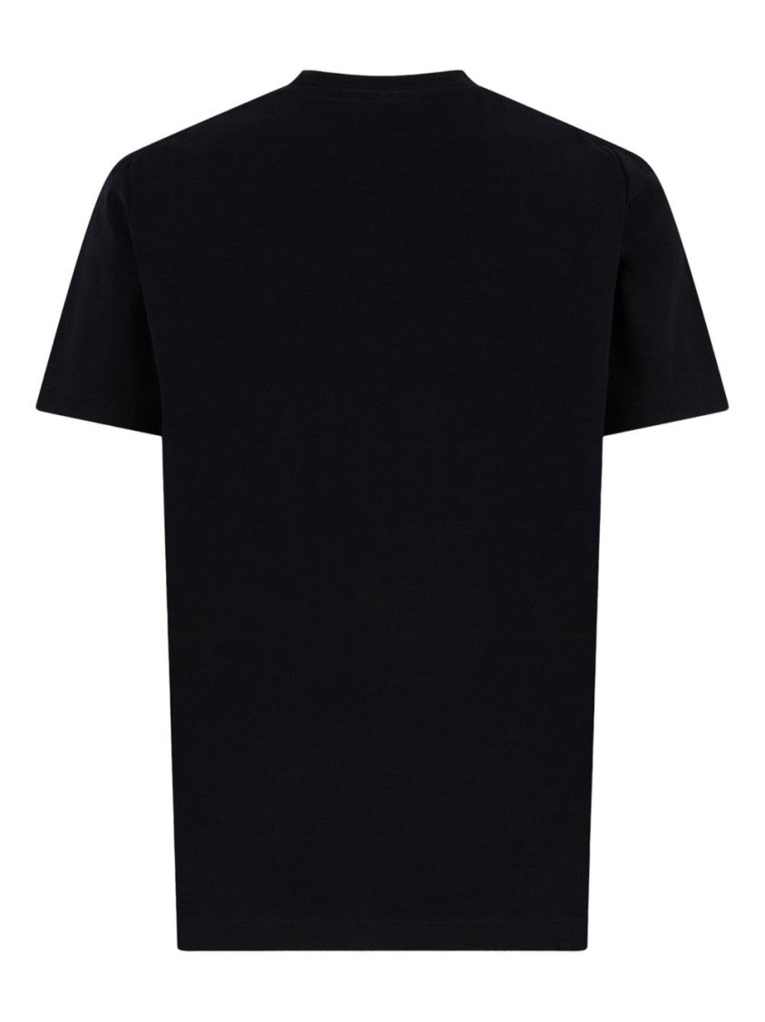 Dsquared2 Black T-Shirt With Bold Graphic Print